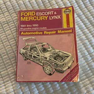Haynes 789 Ford Escort & Mercury Lynx 1981-1990 Automotive Repair Manual